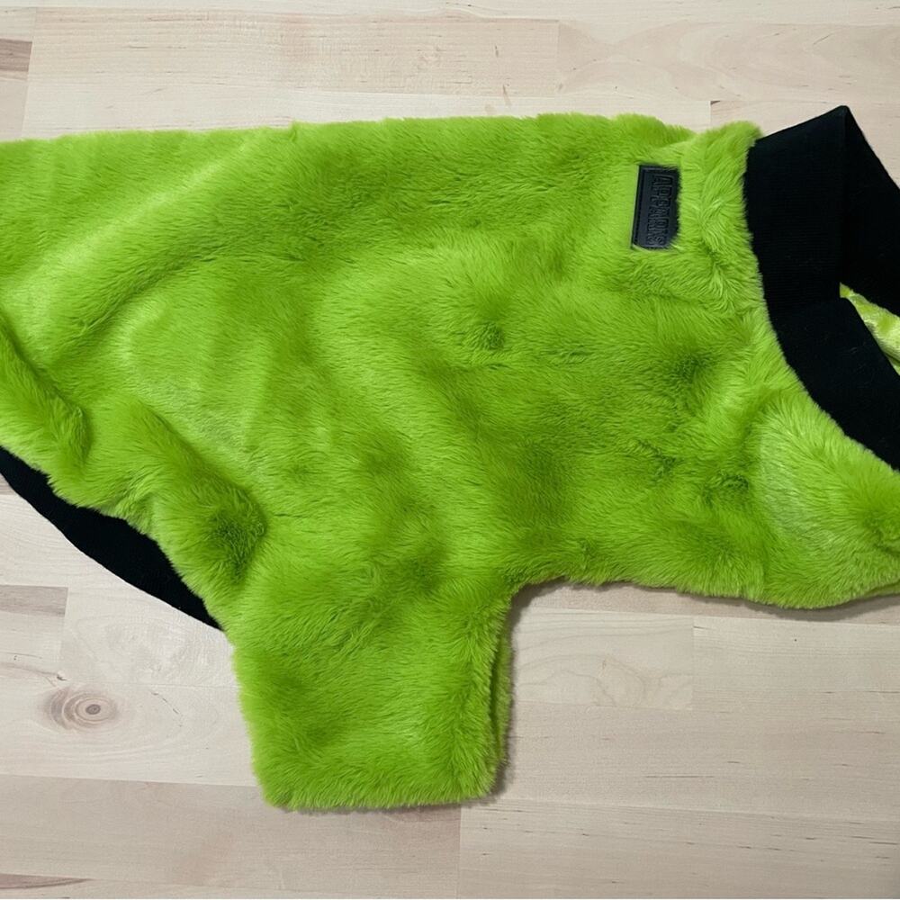 NWT Apparis Lime Green Carter Faux Fur Dog Vest